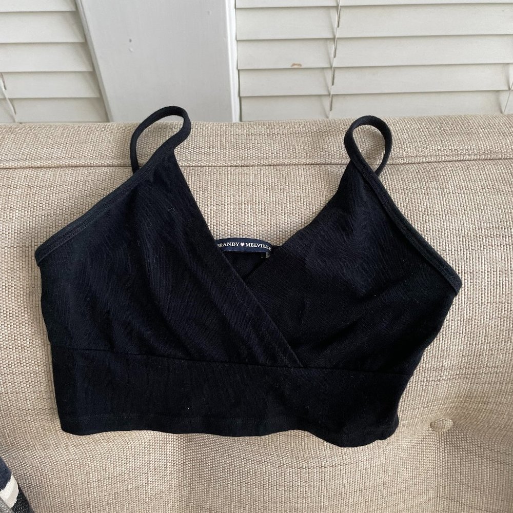 Brandy Melville black crop top